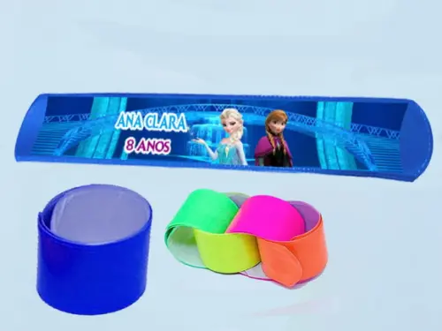 Pusleira Bate e Enrla Personalizada Frozen