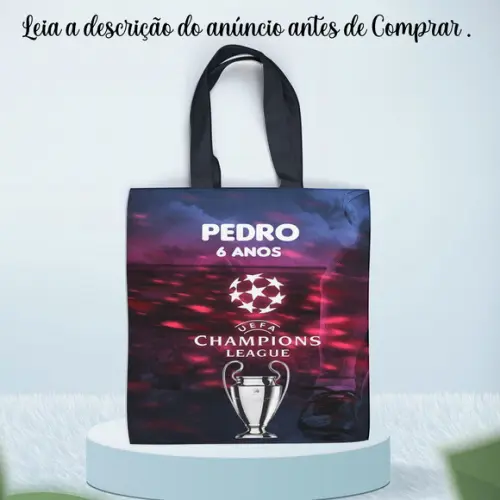 Sacolinha de Tecido Personalizada Championss