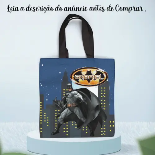 Sacolinha de Tecido Personalizada do Batman