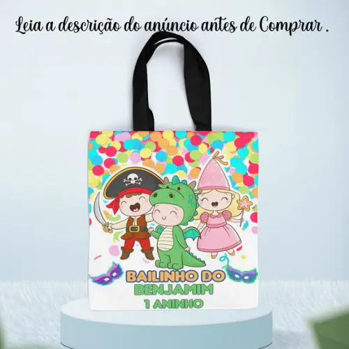 Sacolinha Ecobag Personalizada Carnaval