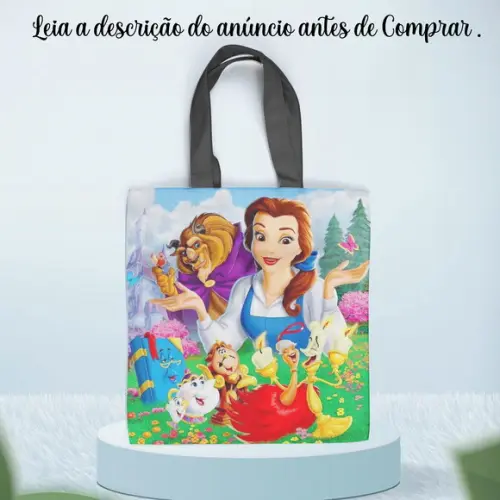 Sacolinha Ecobag Personalizada da Bela e a Fera