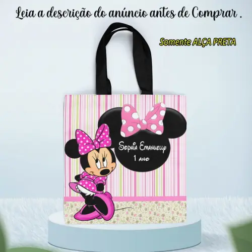 Sacolinha Ecobag Personalizada da Minnie