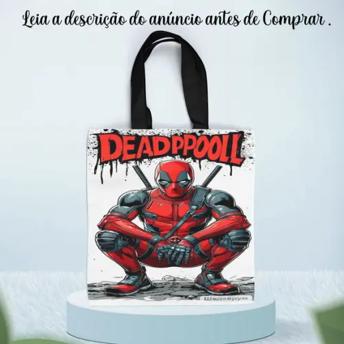 Sacolinha Ecobag Personalizada do Deadpool