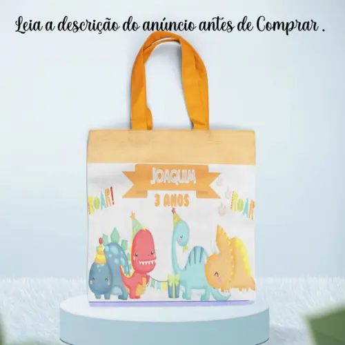 Sacolinha Personalizada Dinossauros Baby
