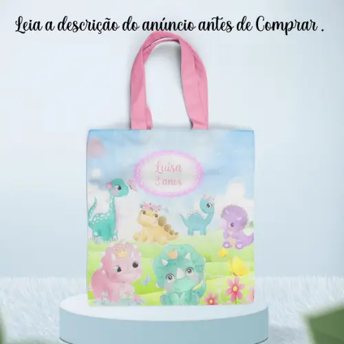 Sacolinha Personalizada Dinossauros Baby