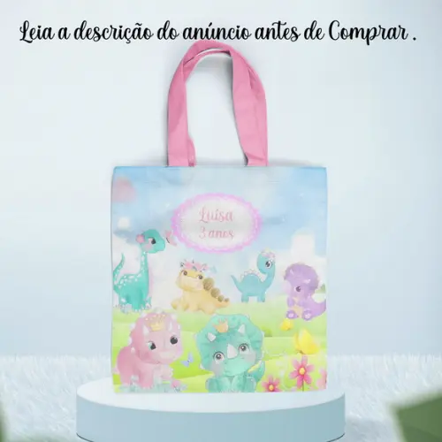Sacolinha Personalizada Dinossauros Baby