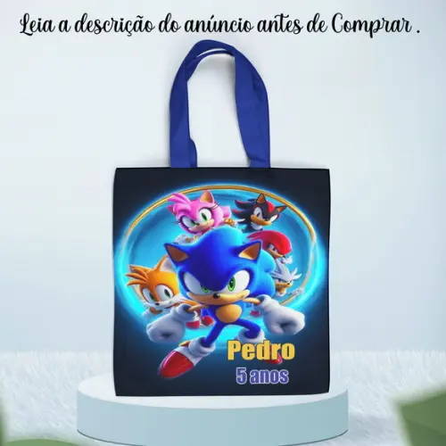 Sacolinha Personalizada do Sonic