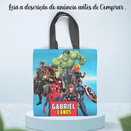 Sacolinha Personalizada dos Vingadores