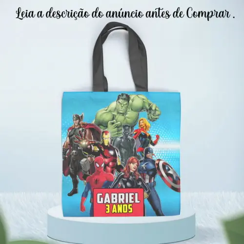 Sacolinha Personalizada dos Vingadores