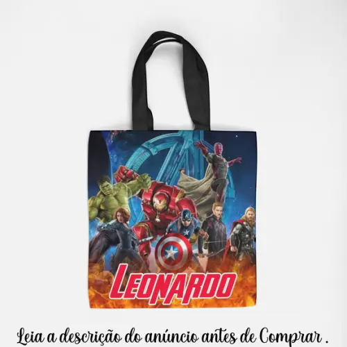 Sacolinha Personalizada dos Vingadores