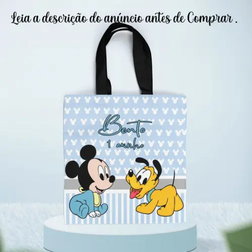 Sacolinha Personalizada para Lembrancinhas Mickey Baby