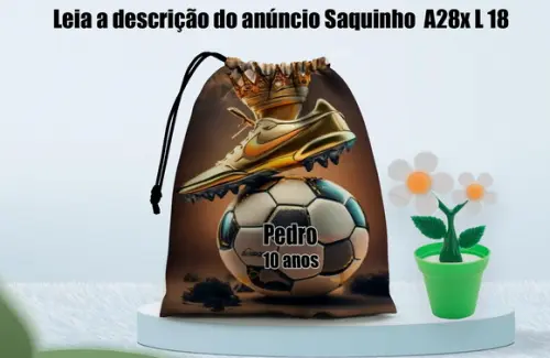 Saquinho 28x18 Futebol