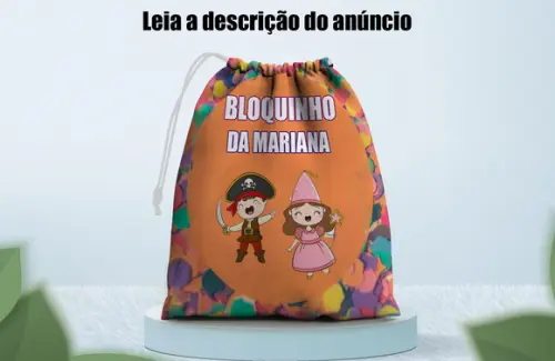 Saquinho Personalizado Bailinho de Carnaval