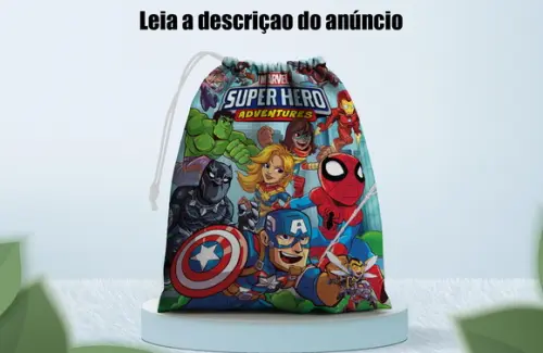 Saquinho Personalizado dos Vingadores