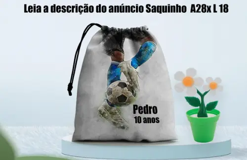 Saquinho Personalizado Futebol