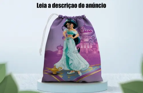 Saquinho Supresa Personalizado para Lembrancinhas da Jasmine