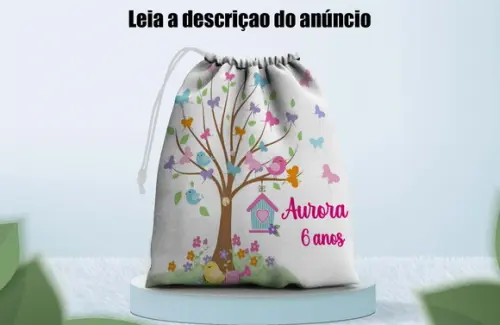 Saquinho Surpresa 28x18 Jardim Encantado