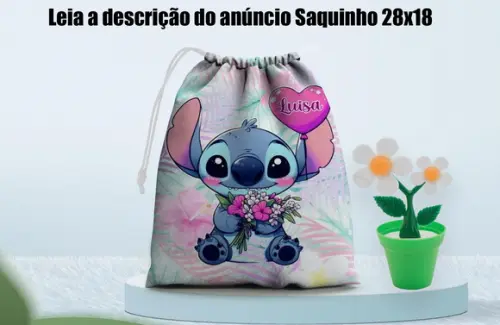 Saquinho Surpresa 28x18 Personalizado do Stitch