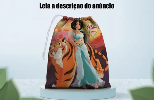 Saquinho Surpresa 28x18 Personalizado da Jasmine