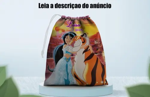 Saquinho Surpresa 28x18 Personalizado da Jasmine