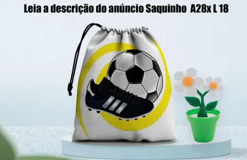Saquinho Surpresa 28x18 Personalizado Futebol