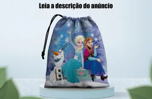Saquinho Surpresa para Lembrancinhas da Frozen