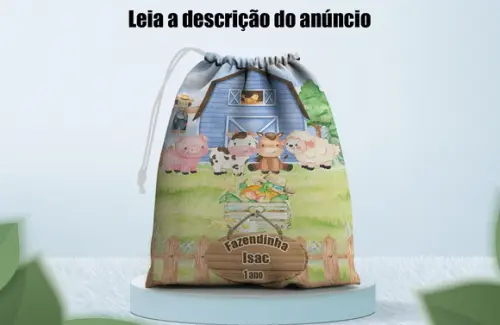 Saquinho Surpresa para Lembrancinhas Fazendinha