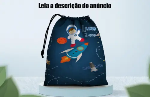 Saquinho Surpresa Personalizado do Astronauta