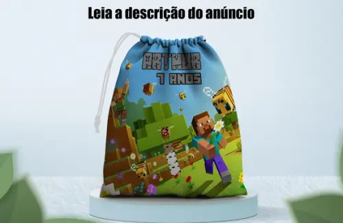 Saquinho Surpresa Personalizado Minecraft
