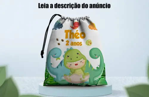 Saquinho Surpresa Sacolinha Dinossauros Baby