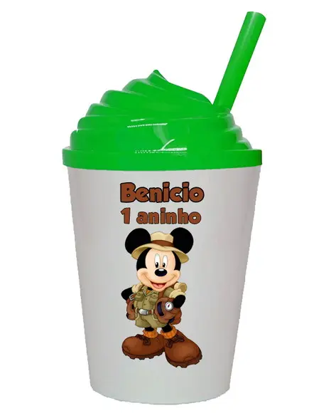Copo Twister com Tampa Chantilly do Mickey