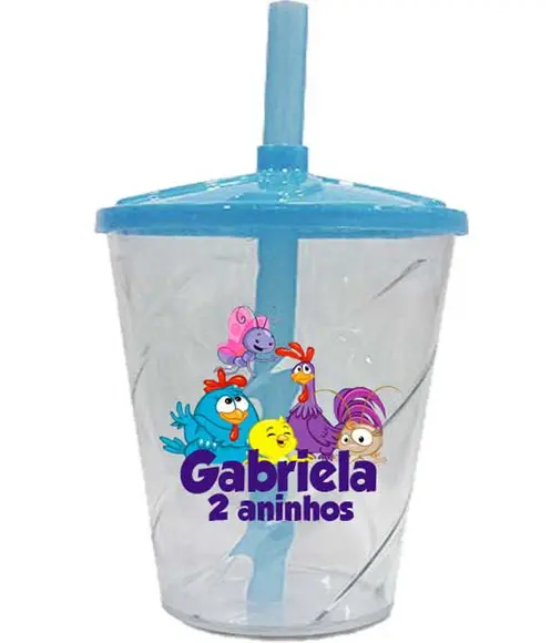 Copo Twister da Galinha Pintadinha