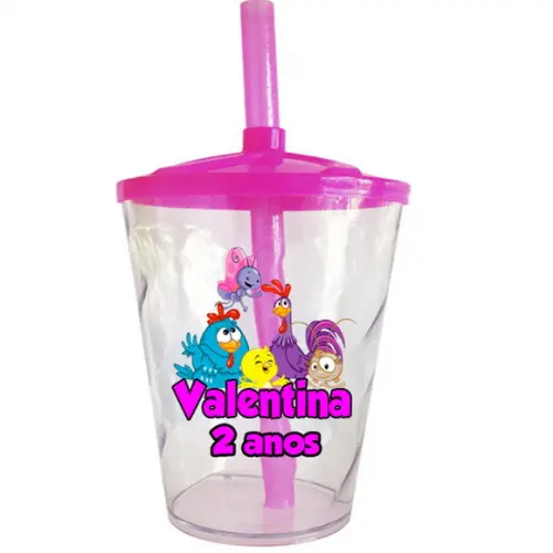 Copo Twister da Galinha Pintadinha