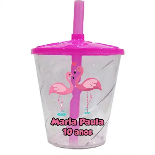Copo Twister Flamingos