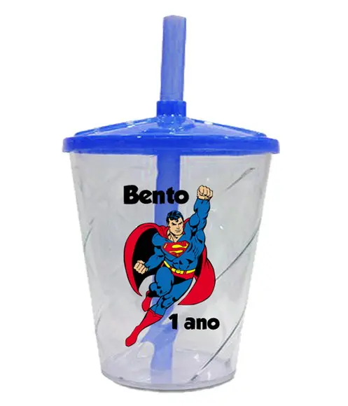Copo Twister Lembrancinhas do Super Homem