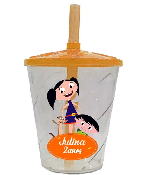 Copo Twister para Lembrancinhas do Show da Luna