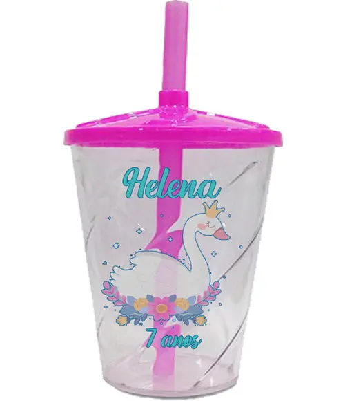 Copo Twister Personalizado Cisne