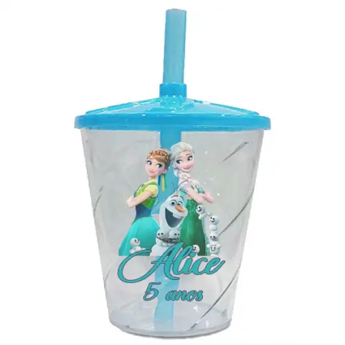 Copo Twister Personalizado Frozen