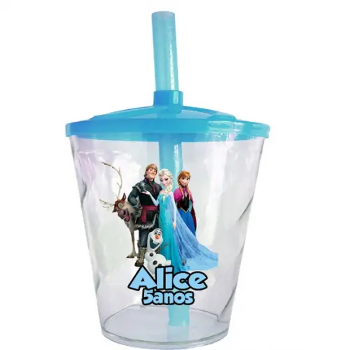 Copo Twister Personalizado Frozen