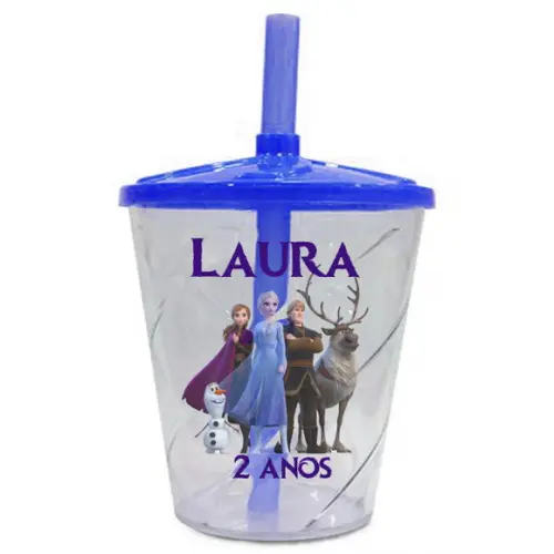 Copo Twister Personalizado Frozen
