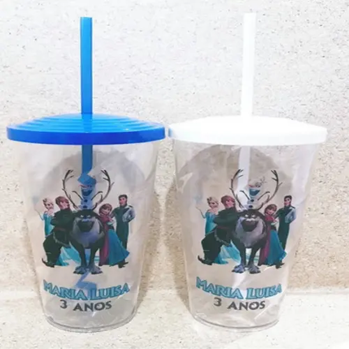 Copo Twister Personalizado Lembrancinhas Frozen