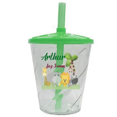 Copo Twister Personalizado Safari Baby