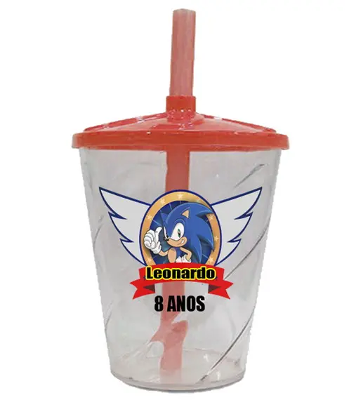 Copo Twister Personalizado Sonic