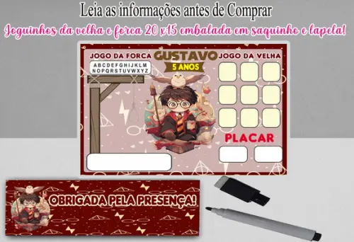 Joguinhos da Forca e Velha do Harry Potter