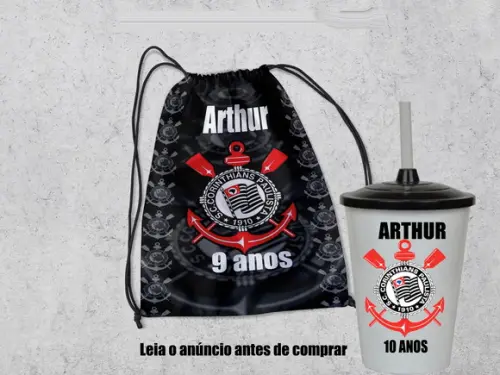 Kit Mochila +copo Twister do Corinthian