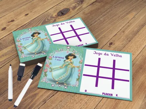 Lembrancinhas da Jasmine Jogo da Velha Personalizado