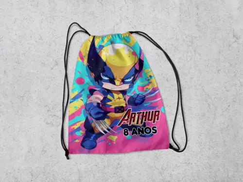 Lembrancinhas de Aniversario Mochila Wolverine Personalizada