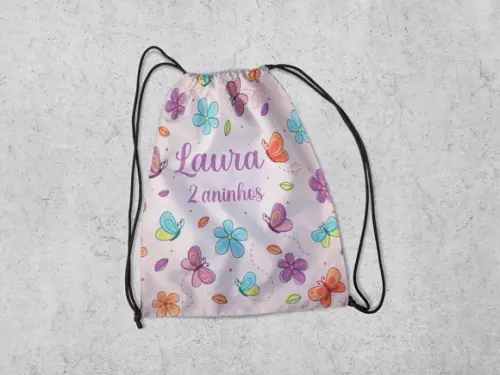 Lembrancinhas Jardim das Borboletas Mochila Surpresa