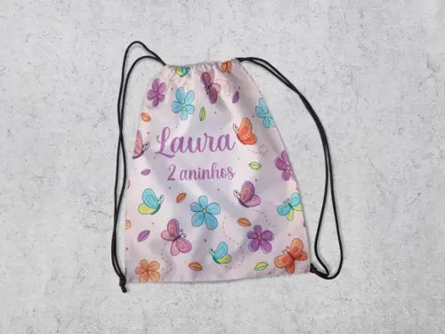 Lembrancinhas Jardim das Borboletas Mochila Surpresa