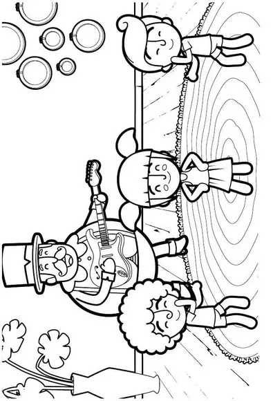 Livrinho para Colorir com Giz de Cera Mundo Bita